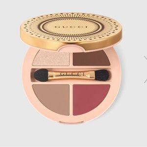 GUCCI MULTI-USE PALETTE DE BEAUT QUATUOR, SUMMERINA BROWN, gently swatched